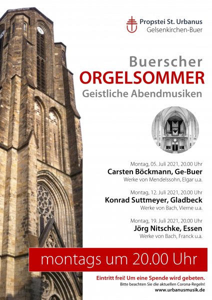 Konzertplakat Buerscher Orgelsommer