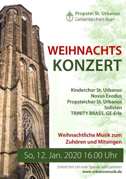 Konzertplakat Traditionelles Weihnachtskonzert
