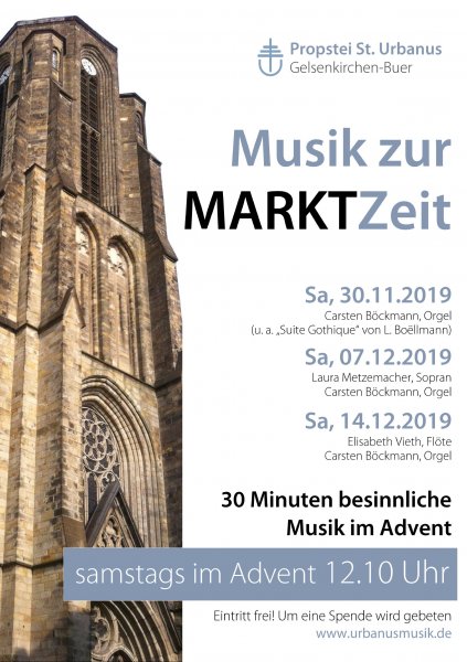 Plakat Musik zur Marktzeit