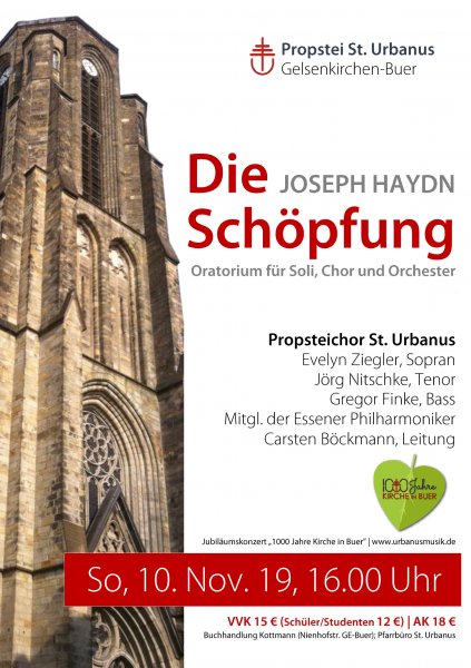Konzertplakat Die Schöpfung - Joseph Haydn