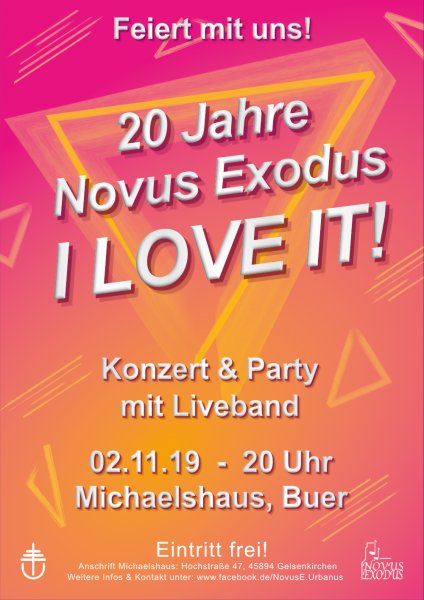 Konzertplakat 20 Jahre Novus Exodus