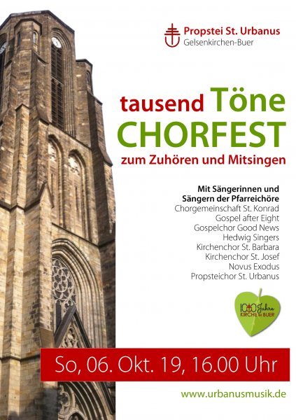 Konzertplakat Chorfest