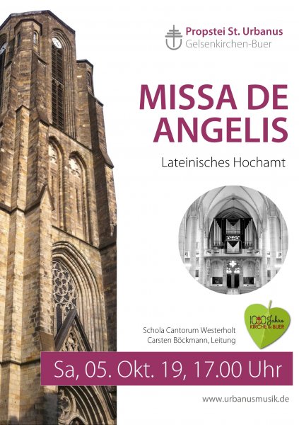 Plakat Missa de Angelis