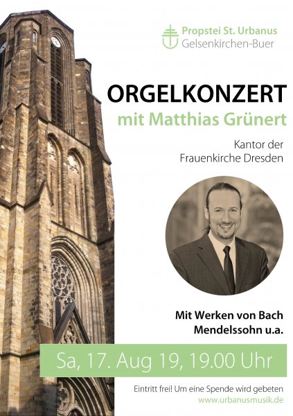 Konzertplakat Orgelkonzert