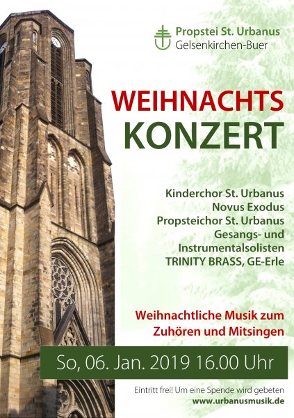 Konzertplakat Traditionelles Weihnachtskonzert
