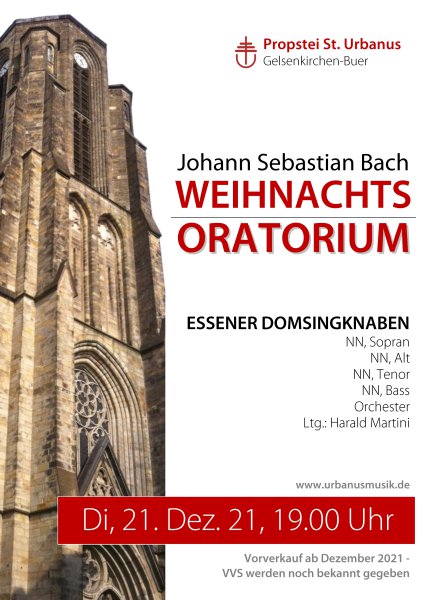 Plakat Bach: Weihnachtsoratorium