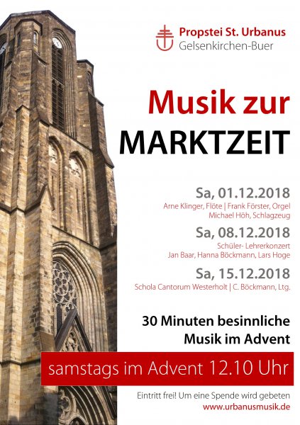 Konzertplakat Musik zur Marktzeit