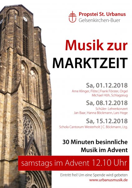 Plakat Musik zur Marktzeit