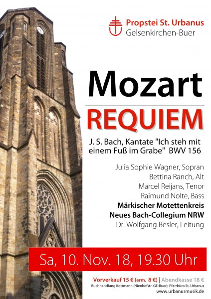 Konzertplakat Requiem - KV 626