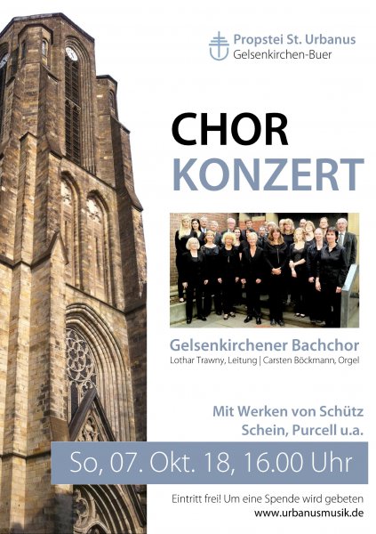 Konzertplakat Chorkonzert