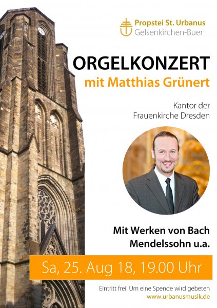 Konzertplakat Orgelkonzert