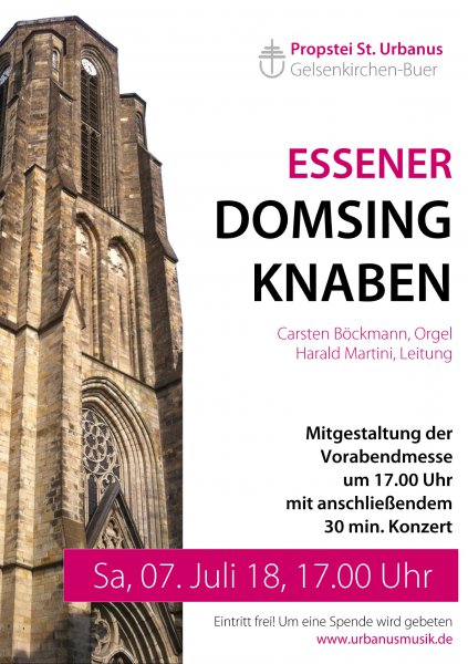 Plakat Essener Domsingknaben