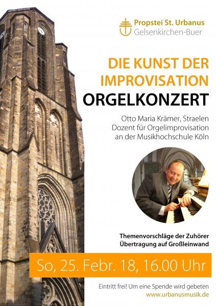 Konzertplakat Improvisationskonzert