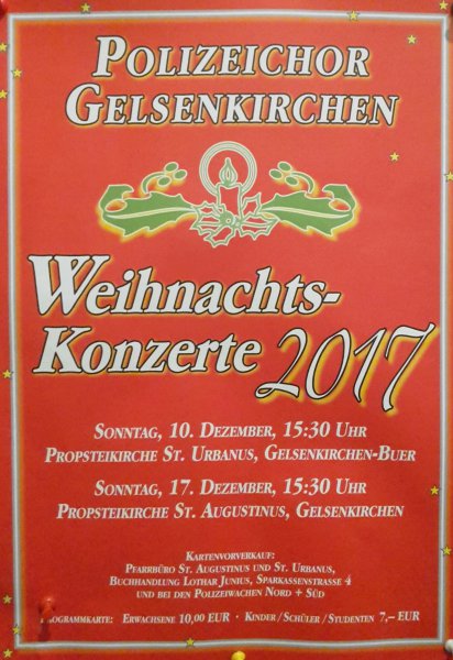 Plakat Weihnachtskonzert