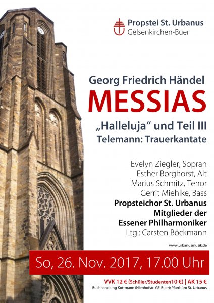 Plakat Messias - Georg Friedrich Händel