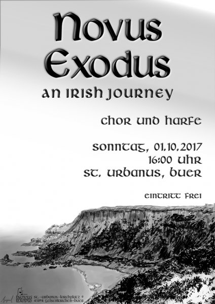 Konzertplakat Novus Exodus: An Irish Journey