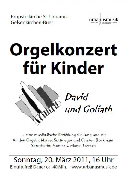Plakat Orgelkonzert für Kinder