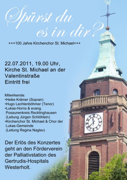 Plakat 100 Jahre Kirchenchor St. Michael