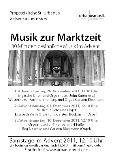 Plakat Musik zur Marktzeit