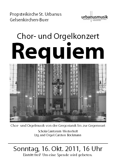 Konzertplakat Requiem