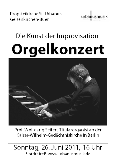 Plakat Orgelkonzert