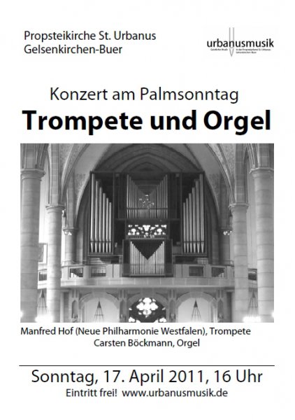 Plakat Orgel + Trompete