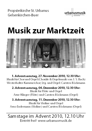 Plakat Musik zur Marktzeit