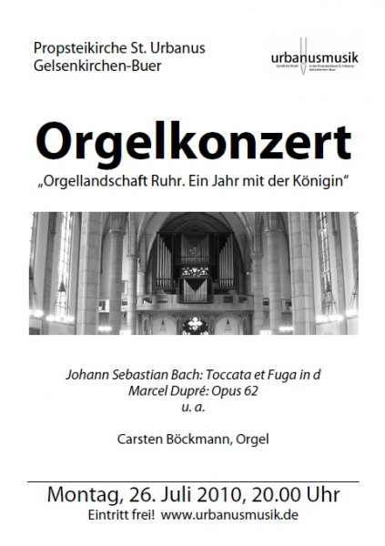 Plakat Orgelkonzert