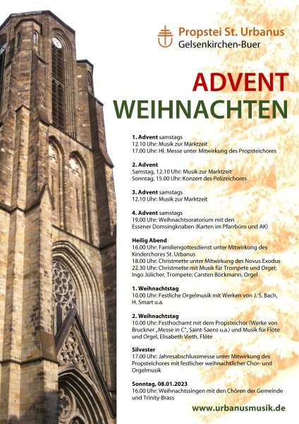 Plakat Musik zu Weihnachten