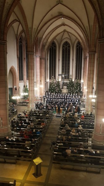 Konzertplakat Weihnachtsoratorium mit den Essener Domsingknaben