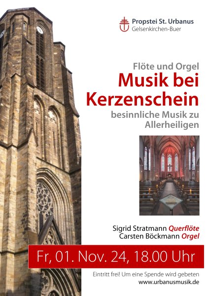 Plakat Musik bei Kerzenschein