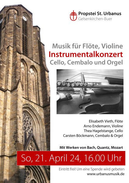 Konzertplakat Instrumentalkonzert 