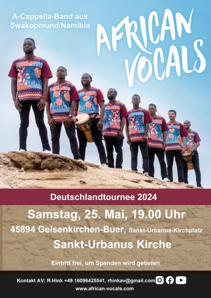 Konzertplakat Konzert der African Vocals 