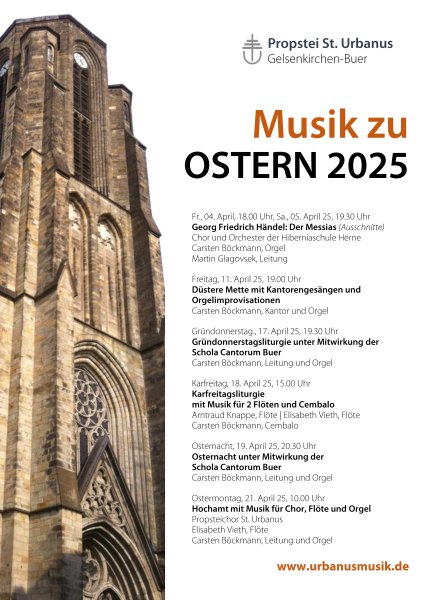 Konzertplakat Festmesse zum Ostermontag