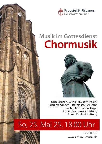 Konzertplakat Chormusik im Gottesdienst