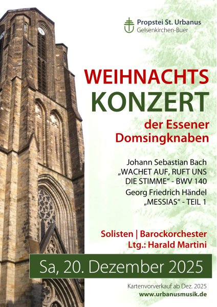 Konzertplakat Weihnachtskonzert