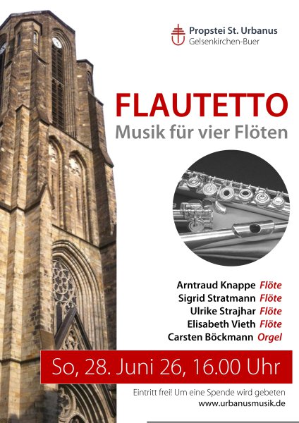 Konzertplakat FLAUTETTO