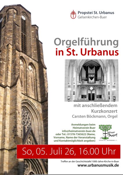 Konzertplakat Orgelführung