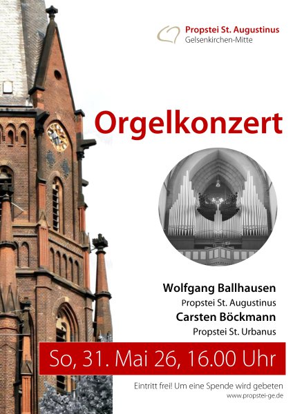 Konzertplakat Orgelkonzert
